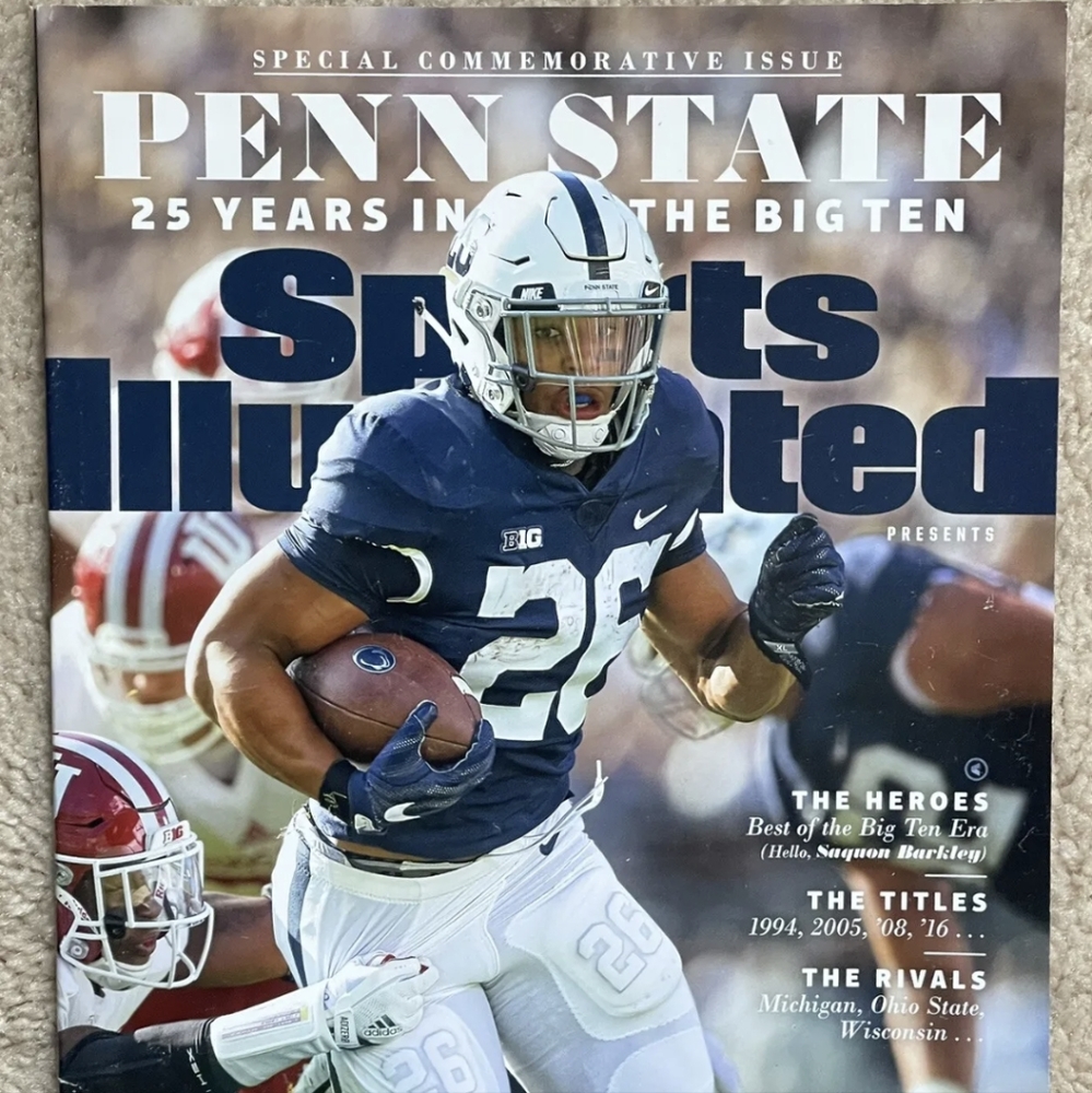 SPORTS ILLUSTRATED 2017 SAQUON BARKLEY PENN STATE LIONS COMMEMORATIVE-NO LABEL